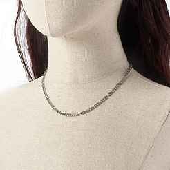 Non-Tarnish 304 Stainless Steel Curb Chain Necklaces&nbsp;NJEW-JN03637