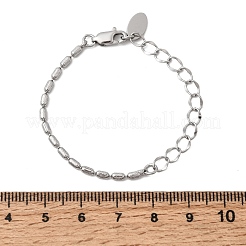 Brass Column Link Chain Bracelet Making&nbsp;AJEW-B189-01P