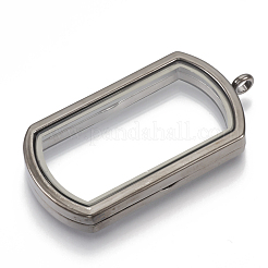 Alloy Magnetic Locket Big Pendants&nbsp;PALLOY-T052-17