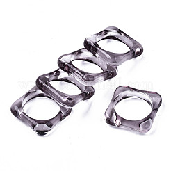 Transparent Acrylic Finger Rings&nbsp;X-RJEW-T010-03
