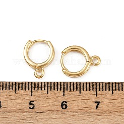Brass Hoop Earring Findings&nbsp;KK-P310-26A-G