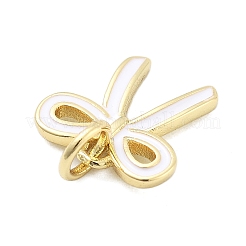 Brass Enamel Charms&nbsp;KK-H206-15G-02