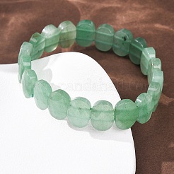 Natural Green Aventurine Faceted Beaded Stretch Bracelets for Women&nbsp;BJEW-K251-07E