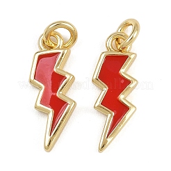 Brass Enamel Charms&nbsp;KK-L240-28G