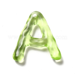 Transparent Resin Alphabet Pendants&nbsp;LS-RESI-C028-02A