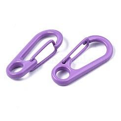 Spray Painted Alloy Spring Gate Rings&nbsp;KEYC-S255-010-NR