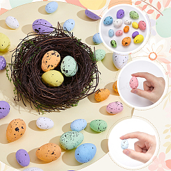 120Pcs 2 Styles Foam Simulated Pigeon Eggs&nbsp;DIY-SP0007-60