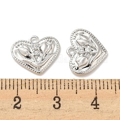 Brass Micro Pave Cubic Zirconia Charms&nbsp;KK-Q809-09P