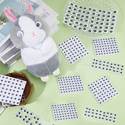 8 Sheets 4 Styles Self Adhesive Plastic Wiggle Googly Eyes Cabochons&nbsp;KY-GF0001-56