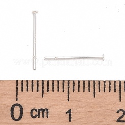 925 Sterling Silver Flat Pad Stud Earring Findings&nbsp;STER-S002-35
