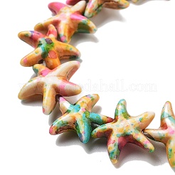 Synthetic Turquoise Dyed Beads Strands&nbsp;G-P507-04J