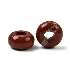 Natural Red Rainbow Jasper European Large Hole Beads&nbsp;G-Q442-12