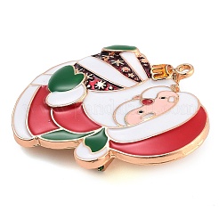 Christmas Theme Alloy Enamel Brooches&nbsp;JEWB-S022-03E