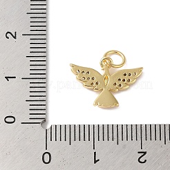 Rack Plating Brass & Cubic Zirconia Pendants&nbsp;KK-L216-052G