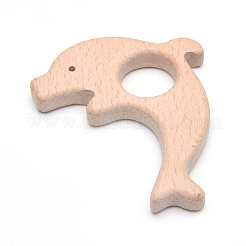 Undyed Beech Wood Big Pendants&nbsp;WOOD-Q031-02-LF