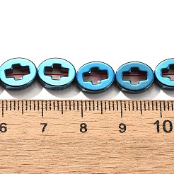 Electroplated Synthetic Non-magnetic Hematite Beads Strands&nbsp;G-L613-Z01-02A