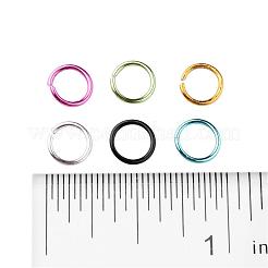 6 Colors Aluminum Wire Open Jump Rings&nbsp;ALUM-X0001-01B
