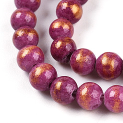 Natural Mashan Jade Beads Strands&nbsp;G-A255-A01-04M