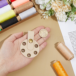 Imitation Leather with Alloy Yarn Divider&nbsp;TOOL-WH0155-256B