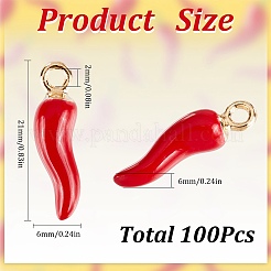 100Pcs Alloy Enamel Pendants&nbsp;ENAM-SC0004-88
