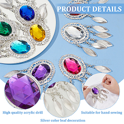 8Pcs 8 Colors Iron Big Pendants&nbsp;FIND-FG0003-31S