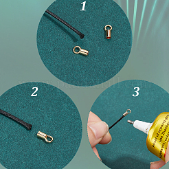 Brass Cord Ends&nbsp;KK-WH0108-58