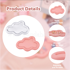 2Pcs 2 Colors Resin Jewelry Plate&nbsp;AJEW-DC0001-51