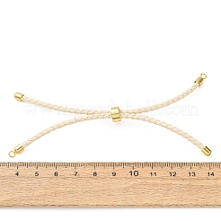Adjustable Round Braided Microfiber Leather Cord Bracelet Making&nbsp;KK-CBAC260-01G-33