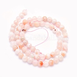 Natural Cherry Blossom Agate Beads Strands&nbsp;G-O166-02-6mm