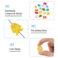 16Pcs 8 Styles Marine Theme Glass Enamel Beads&nbsp;LAMP-TA0002-31