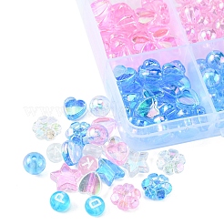 450Pcs 15 Style Transparent Acrylic Beads&nbsp;TACR-FS0001-30