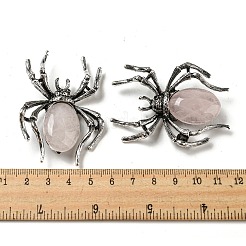 Dual-use Items Alloy Pave Jet Rhinestone Spider Brooch&nbsp;JEWB-C026-07I-AS