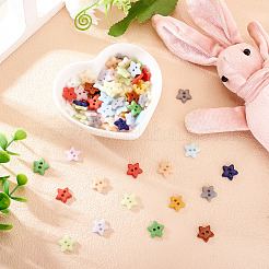80Pcs 2-Hole Porcelain Buttons&nbsp;PORC-PJ0001-02B