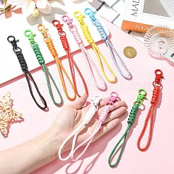16Pcs 8 Colors Polyester Mobile Straps&nbsp;HJEW-CJ00097
