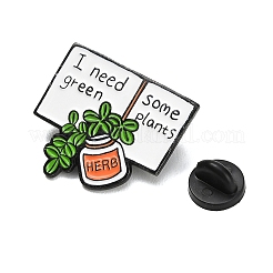 I Need Some Green Plants Herb Enamel Pins&nbsp;JEWB-C058-02A-EB