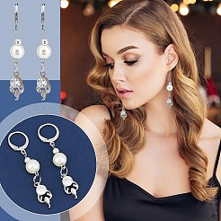 80Pcs 4 Styles 304 Stainless Steel Leverback Earring Findings&nbsp;STAS-AR0002-38