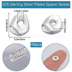 40Pcs Brass Spacer Beads&nbsp;KK-BBC0014-48S