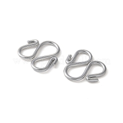 304 Stainless Steel S-Hook Clasps&nbsp;STAS-Z124-04B-P