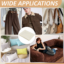 Corduroy Fabric for DIY Crafts&nbsp;DIY-WH0504-293B