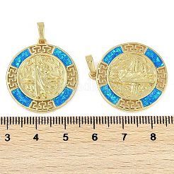 Rack Plating Brass Pendants&nbsp;KK-U032-20G-02