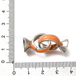 Brass Enamel Fold Over Clasps&nbsp;KK-M313-41P-02