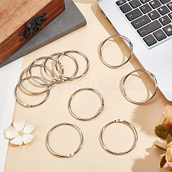 30Pcs Stainless Steel Loose Leaf Book Binder Hinged Rings&nbsp;FIND-BBC0002-24