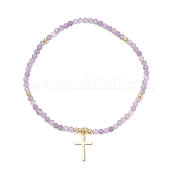 10Pcs 5 Styles Natural Amethyst & Amazonite & Sodalite & Rhodonite & Tiger Eye & Glass Seed Beaded Stretch Bracelets&nbsp;BJEW-JB12545
