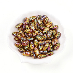 UV Plating Iridescent Opaque Acrylic Beads&nbsp;OACR-T028-33