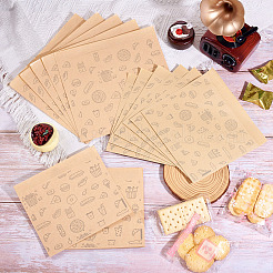 30Pcs 3 Styles Candy Kraft Paper Bags&nbsp;ABAG-TA0001-42