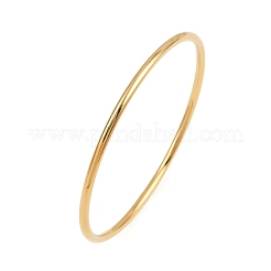 304 Stainless Steel Plain Bangles for Women&nbsp;BJEW-D355-01G