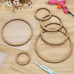 6Pcs 6 Styles MDF Board Template Kits for Glass&nbsp;DIY-WH0308-698B