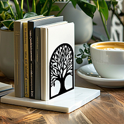 Non-Skid Iron Bookend Display Stands&nbsp;AJEW-WH0548-011