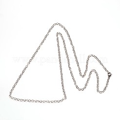 Tarnish Resistant 304 Stainless Steel Cable Chain Necklaces&nbsp;LS-NJEW-N0046-02P