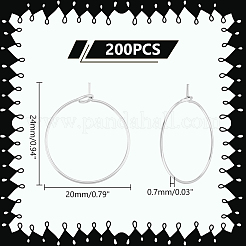 304 Stainless Steel Wine Glass Charms Rings&nbsp;STAS-UN0001-49P